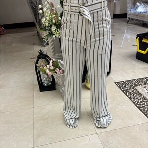 Marciano Black and White Wide Leg Pants